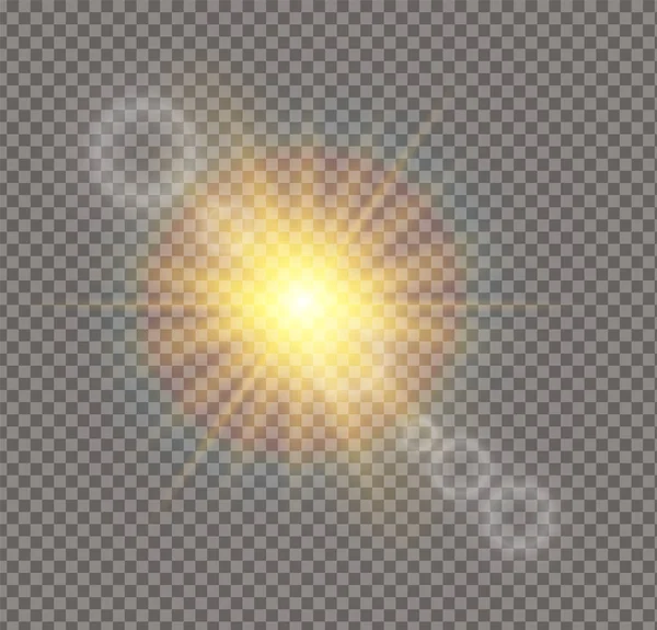 화이트 햇빛 빛 — 스톡 벡터