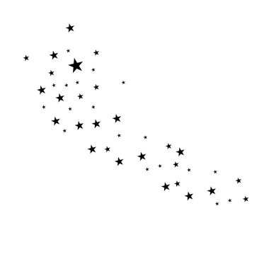 Beyaz bir arka plan üzerinde yıldız