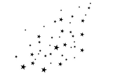 Beyaz bir arka plan üzerinde yıldız