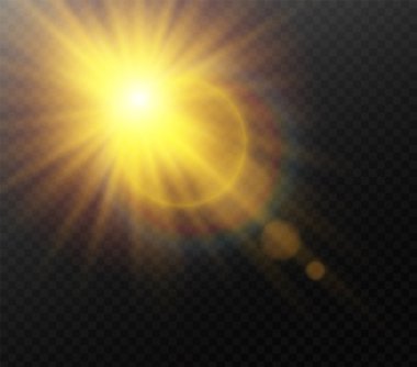 Beyaz güneş ışık