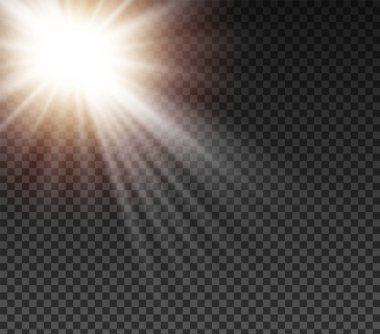 Beyaz güneş ışık