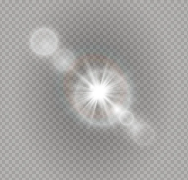 Білий сонячних променів світла — стоковий вектор