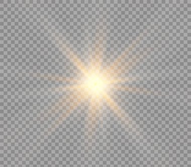 Sarı parlayan ışık