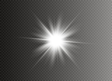 Sarı parlayan ışık