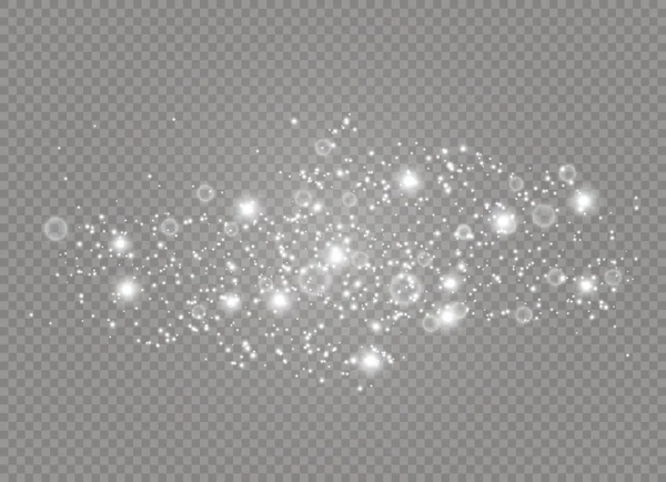 Poussière de Noël blanc — Image vectorielle