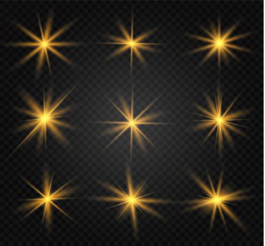 Sarı parlayan ışık