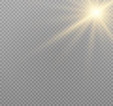 Sarı parlayan ışık