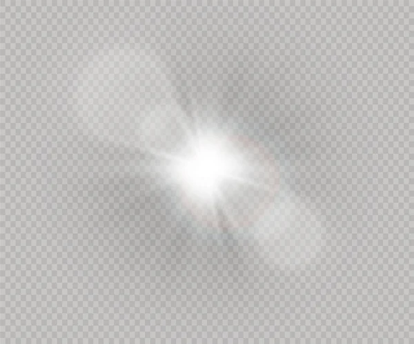 Lumière du soleil un bokeh translucide — Image vectorielle