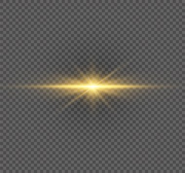 Sarı parlayan ışık