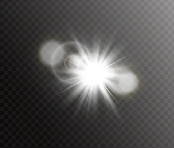 Zonlicht lichteffect — Stockvector