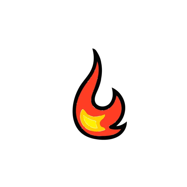 Płomienie ognia, zestaw — Wektor stockowy
