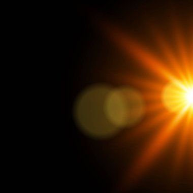 Turuncu parlayan ışık 