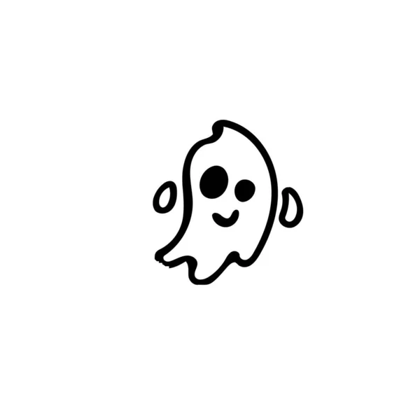 Halloween weinig Ghost — Stockvector