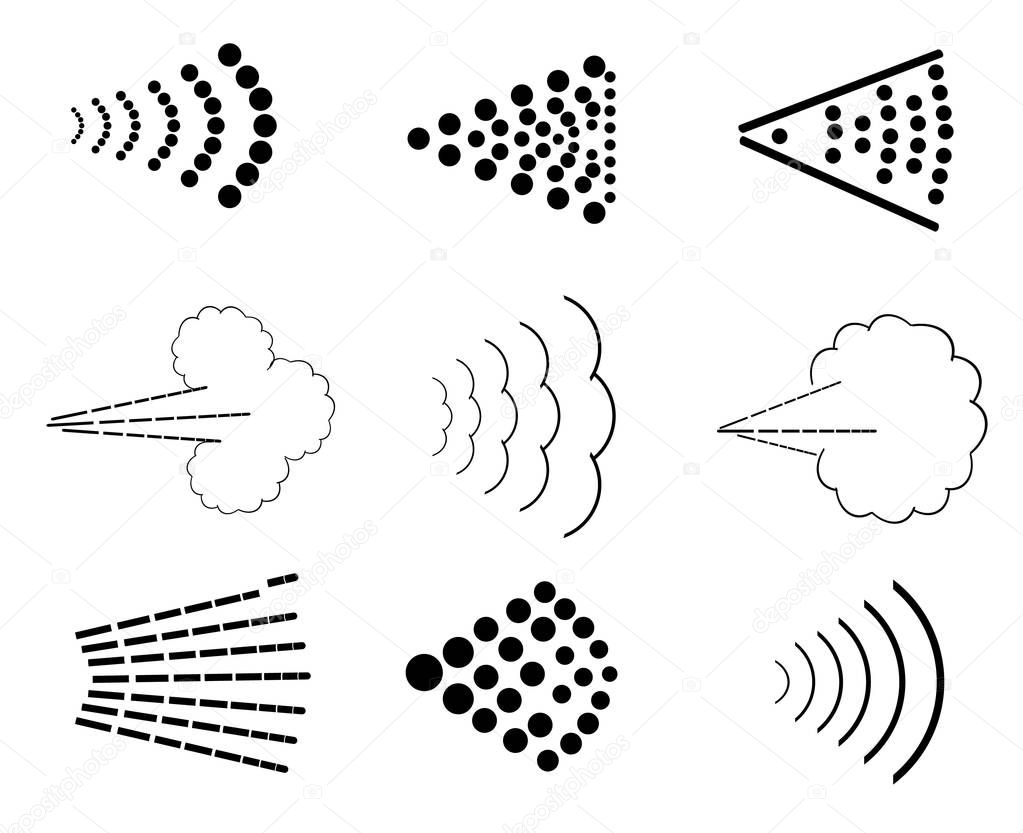 Spray on a white background. Vector illustration of a spray bottle.