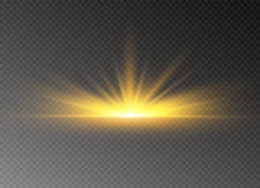 Sarı parlayan ışık 