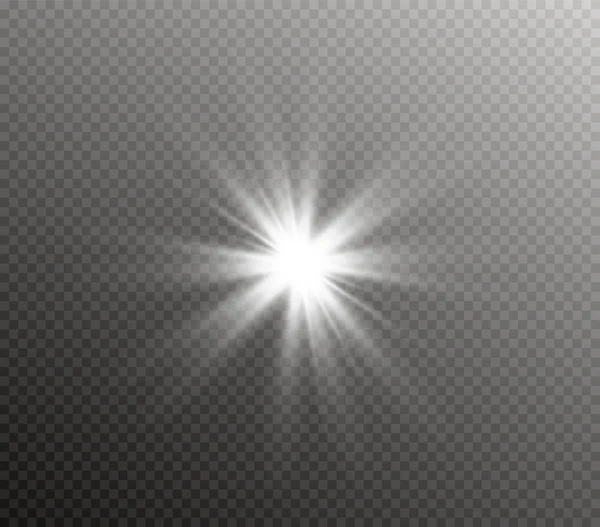 Белый светящийся свет — стоковый вектор
