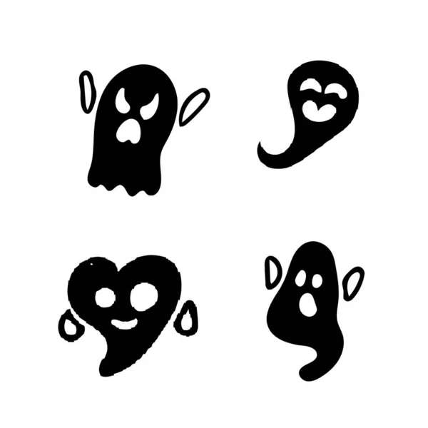 Halloween kis Ghost — Stock Vector