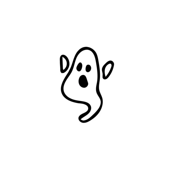 Halloween weinig Ghost — Stockvector