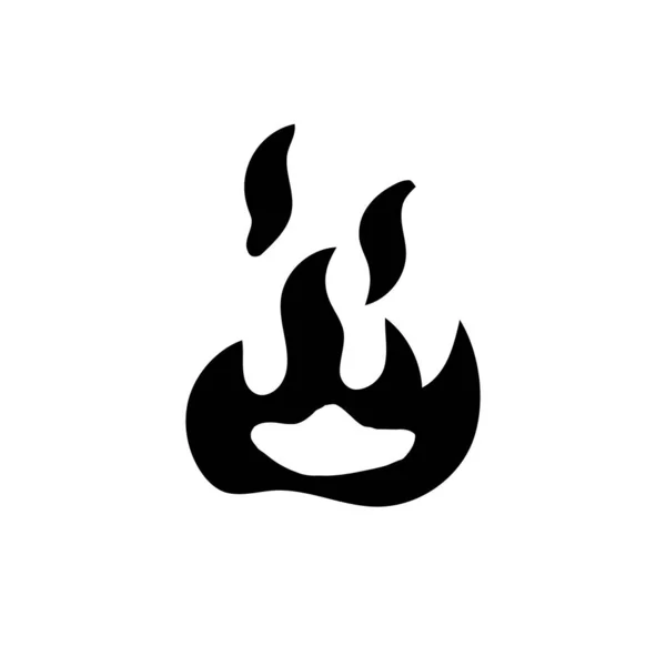 Flammes de feu, allumées — Image vectorielle