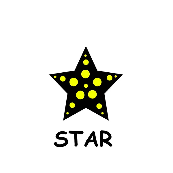 Establecer estrellas garabato — Vector de stock