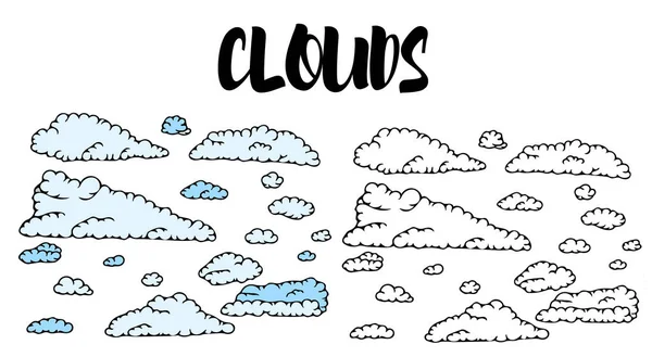 Cloud Sky-collectie — Stockvector