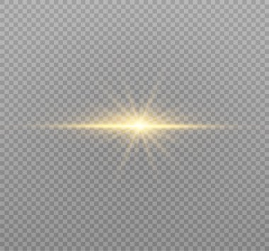 Sarı parlayan ışık