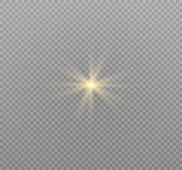 Яркая звезда, вспышка — стоковый вектор