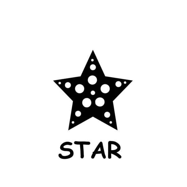 Definir estrelas doodle — Vetor de Stock