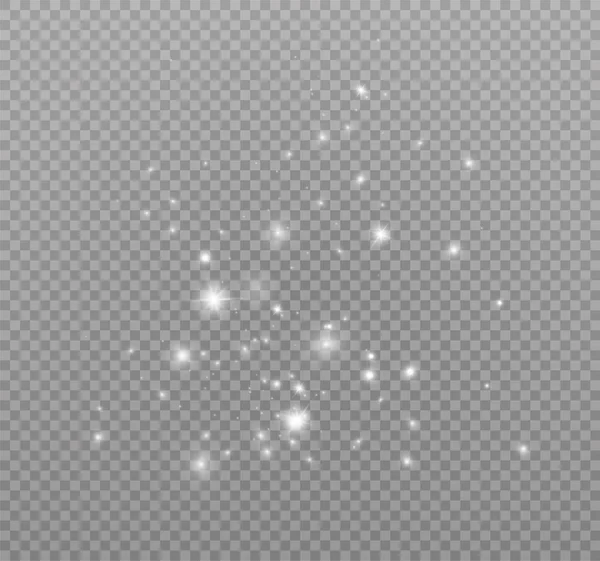 Bílé jiskření hvězd — Stockový vektor