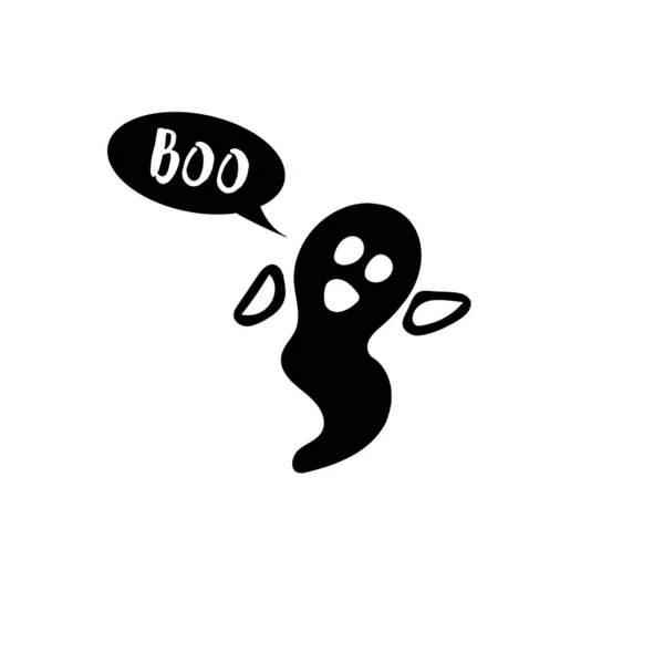 Halloween weinig Ghost — Stockvector