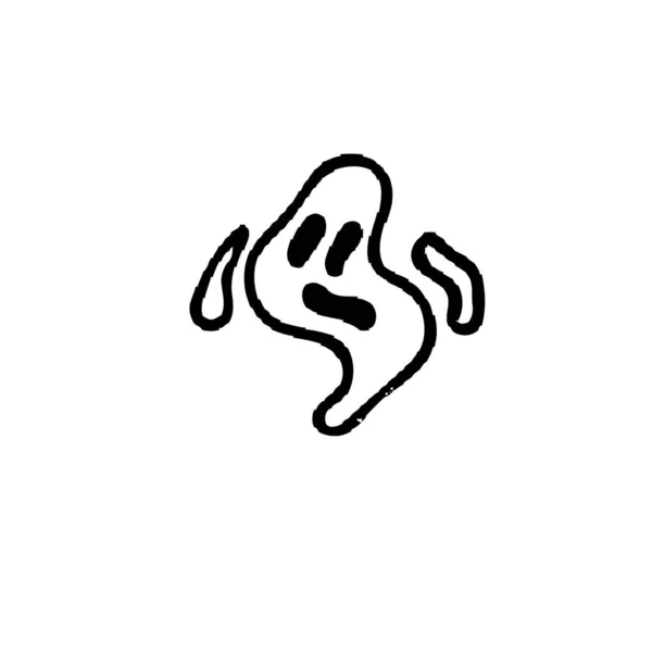 Halloween weinig Ghost — Stockvector