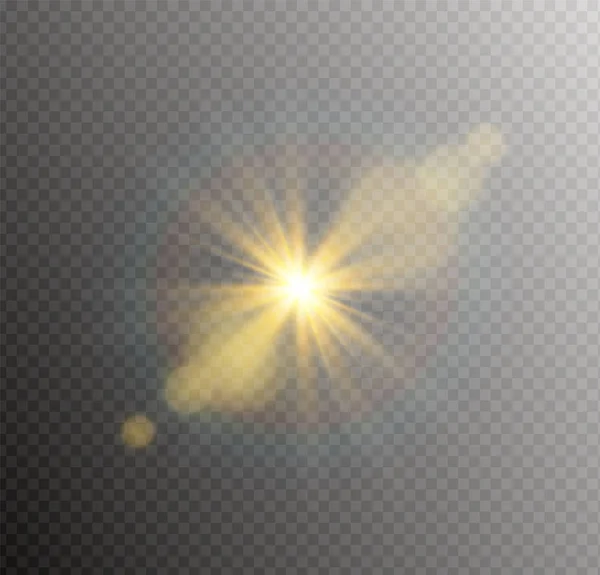 Efecto de luz solar — Vector de stock