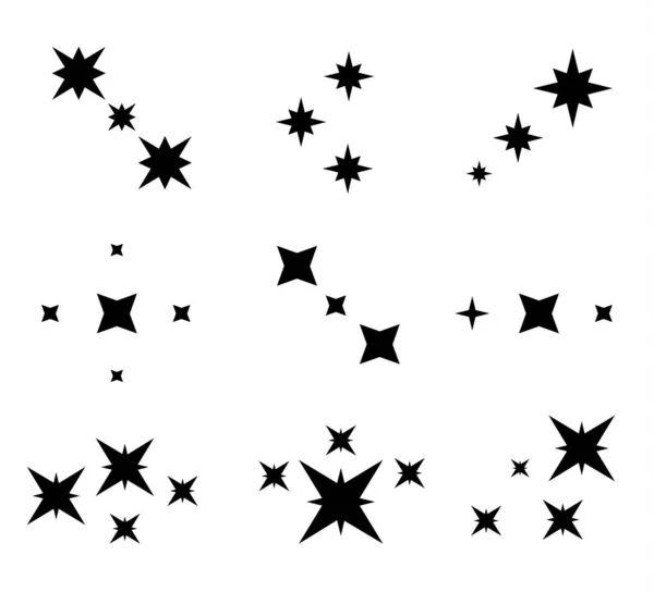 坠落的恒星小行星 — 图库矢量图片