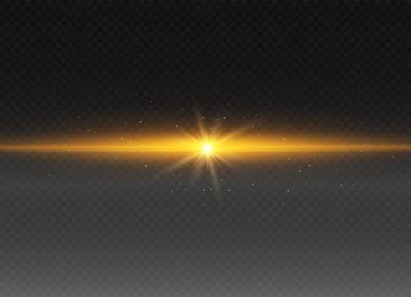 Lumière jaune éclatante — Image vectorielle