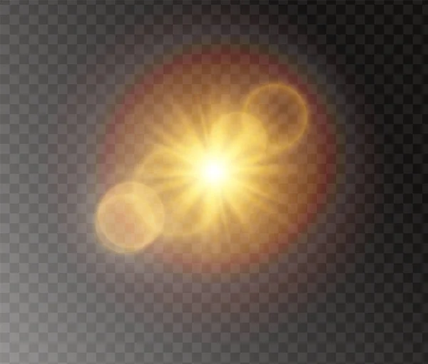 Effet de lumière du soleil — Image vectorielle