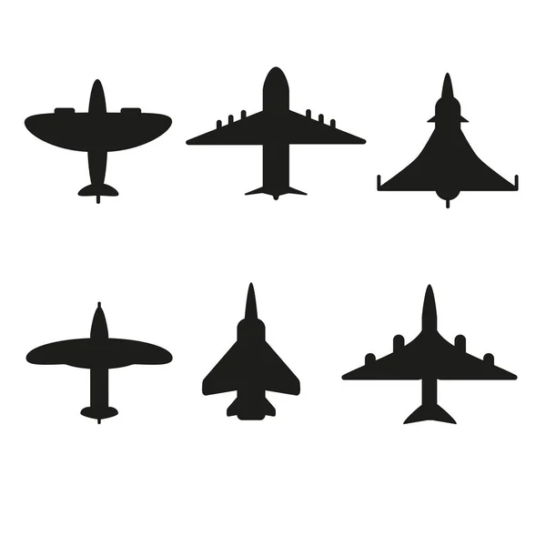 Ikona, vektor letadla — Stock fotografie