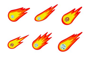 Kuyruklu yıldız simge vektör