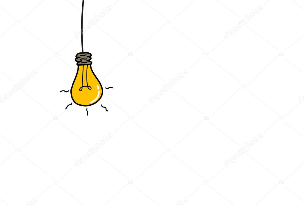 flat lamp vector