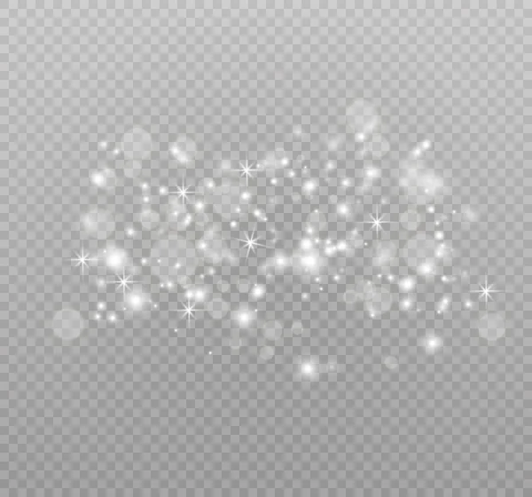 Weiße Funken Sterne — Stockvektor