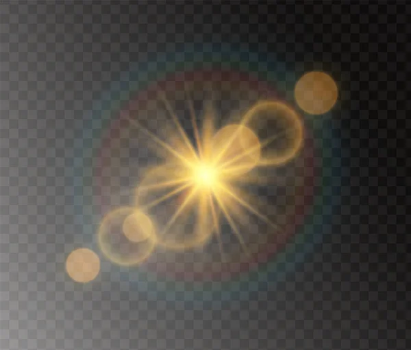 Solljus ljuseffekt — Stock vektor