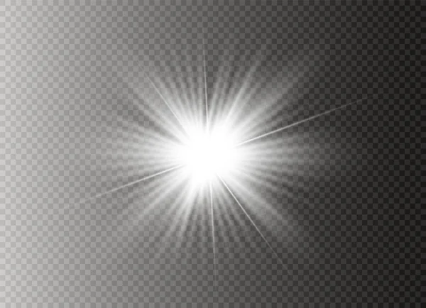 Luz blanca brillante — Vector de stock