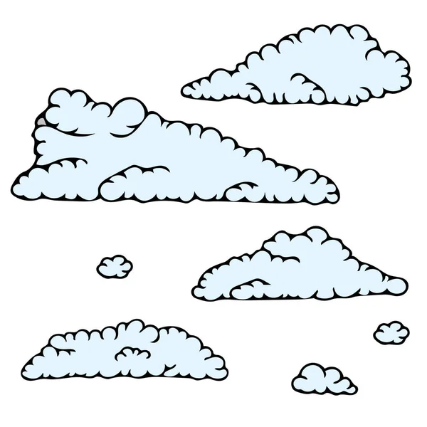 Bulut gökyüzü koleksiyonu — Stok Vektör