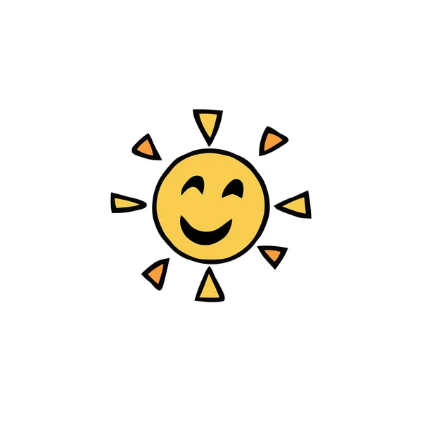 Мультфільм характер сонця — стоковий вектор