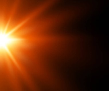 Turuncu parlayan ışık 