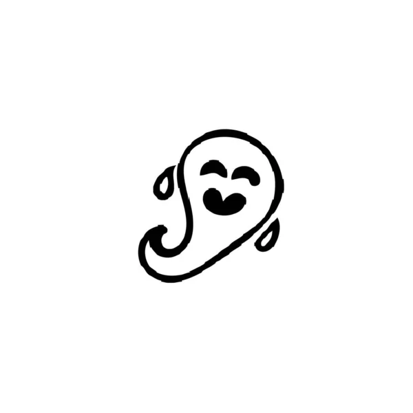 Halloween weinig Ghost — Stockvector