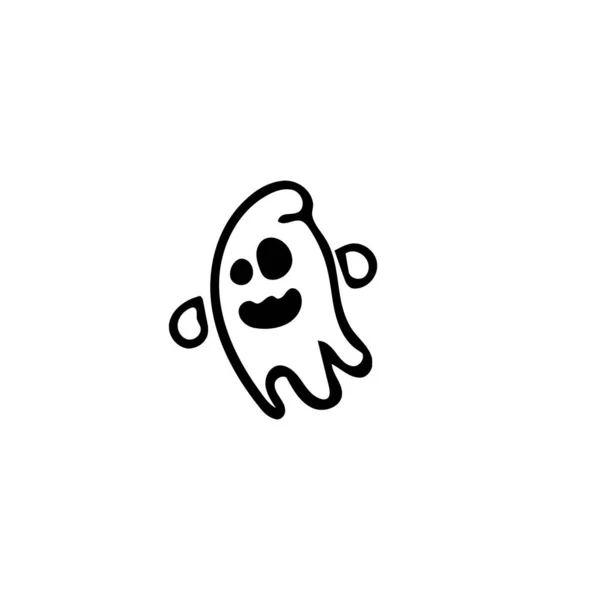 Halloween weinig Ghost — Stockvector