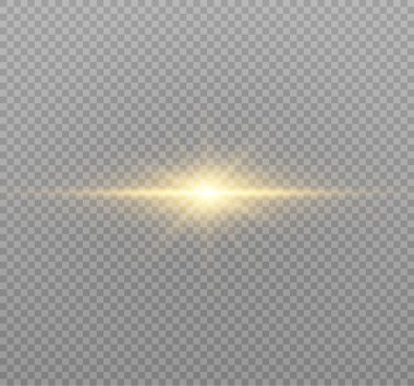 Sarı parlayan ışık