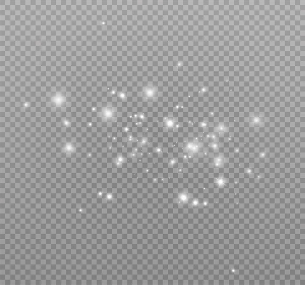 Witte vonken sterren — Stockvector