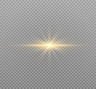 Sarı parlayan ışık