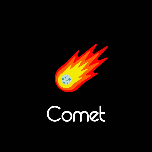 Komeet Icon Vector — Stockfoto